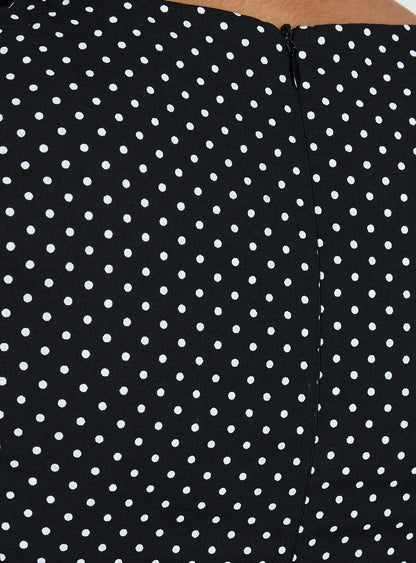 Loveliness Romper Black Polka