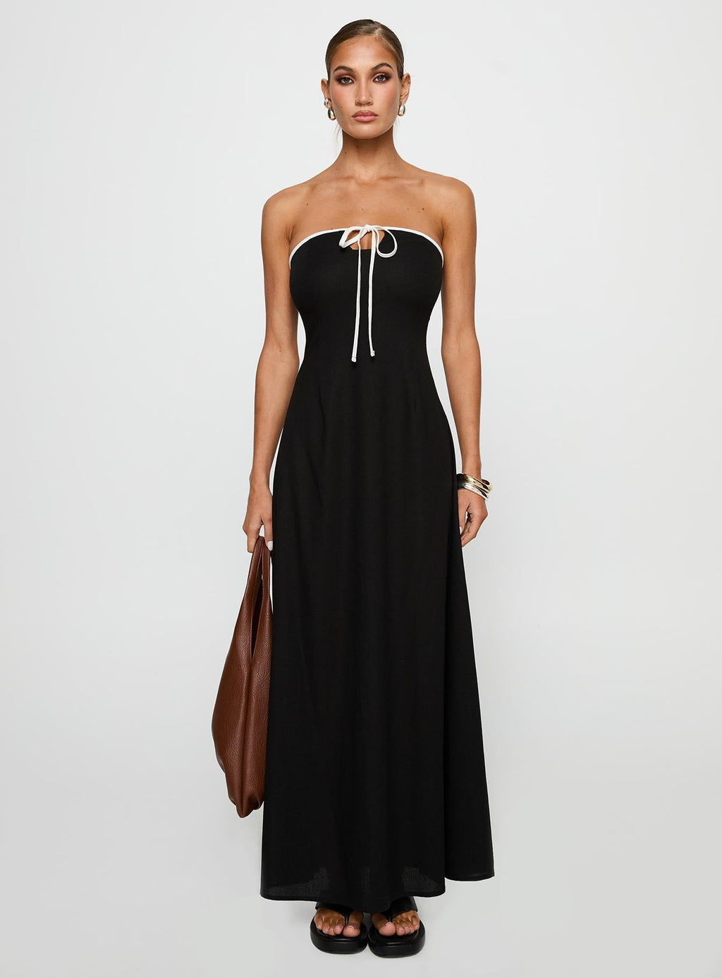 Bijou Strapless Maxi Dress Black