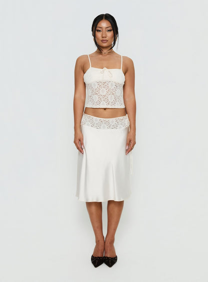 Evlin Lace Cami Top Cream