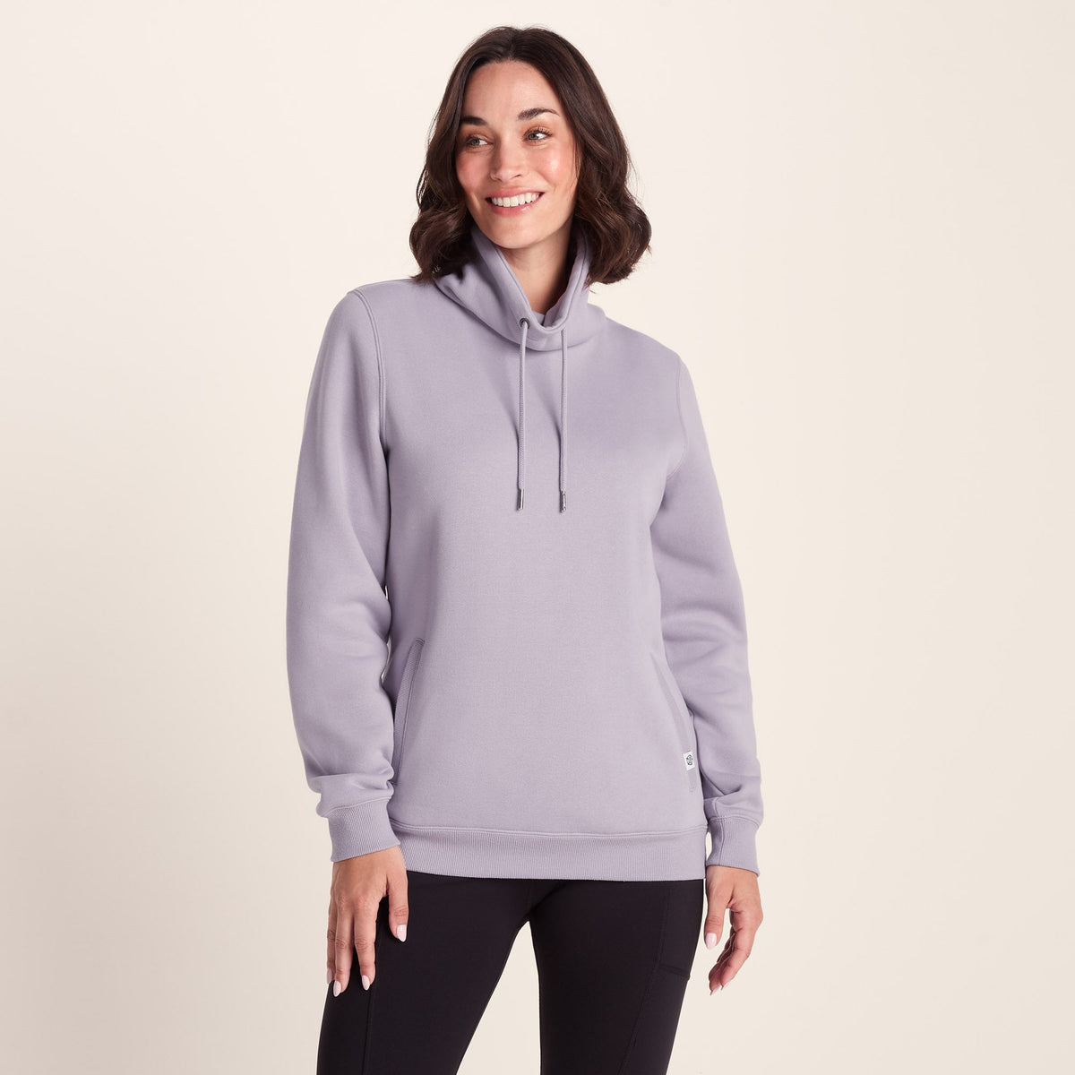 Abigail Womens Supersoft Funnel Neck Sweat - Lavender Grey