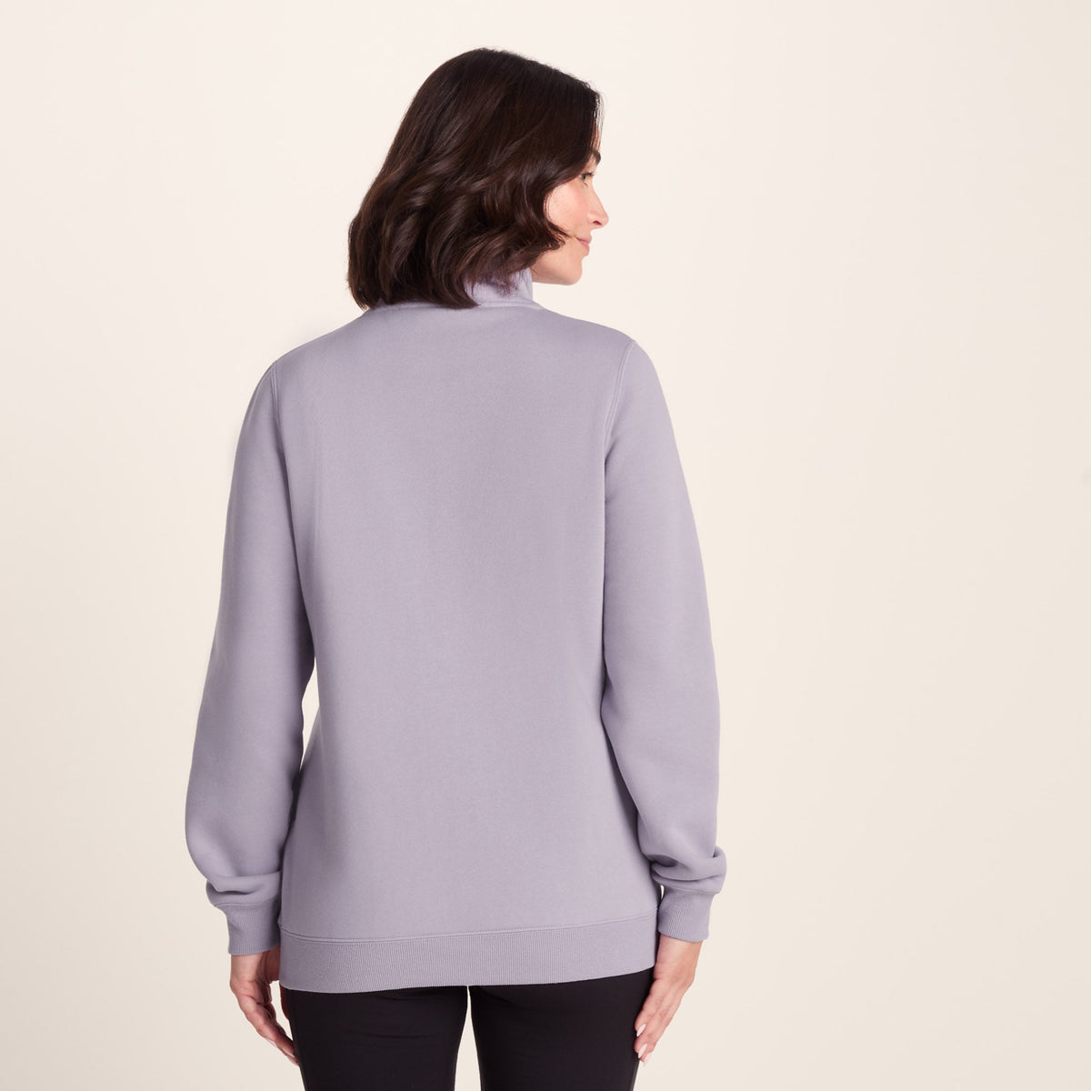 Abigail Womens Supersoft Funnel Neck Sweat - Lavender Grey