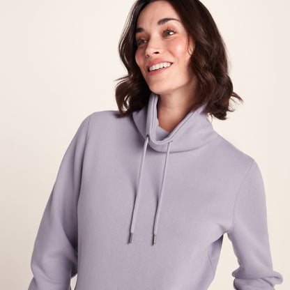Abigail Womens Supersoft Funnel Neck Sweat - Lavender Grey