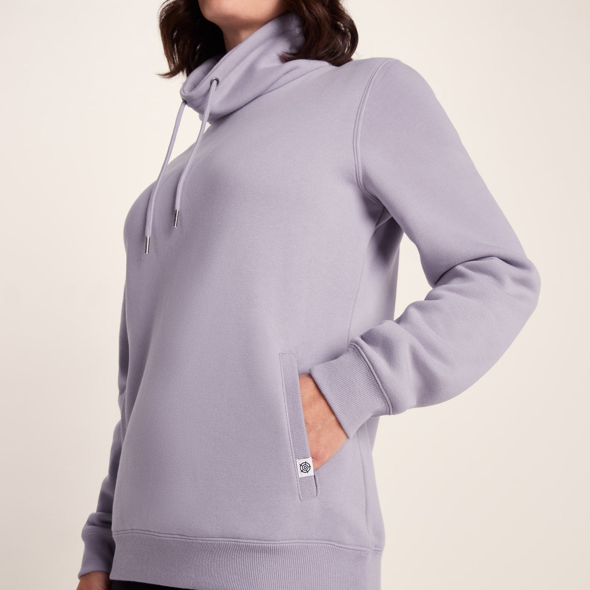 Abigail Womens Supersoft Funnel Neck Sweat - Lavender Grey