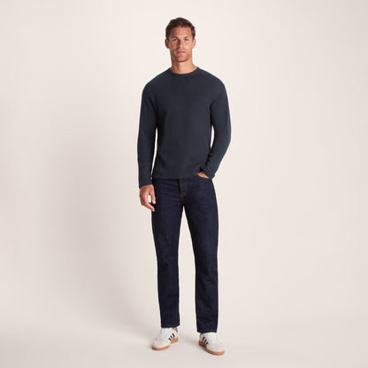 Ainsdale Mens Long Sleeve T-Shirt - Dark Indigo