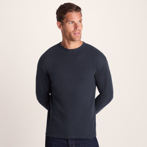 Ainsdale Mens Long Sleeve T-Shirt - Dark Indigo