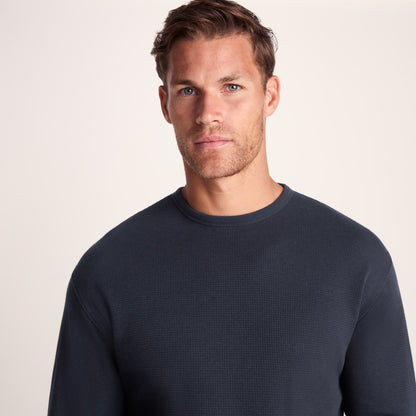 Ainsdale Mens Long Sleeve T-Shirt - Dark Indigo