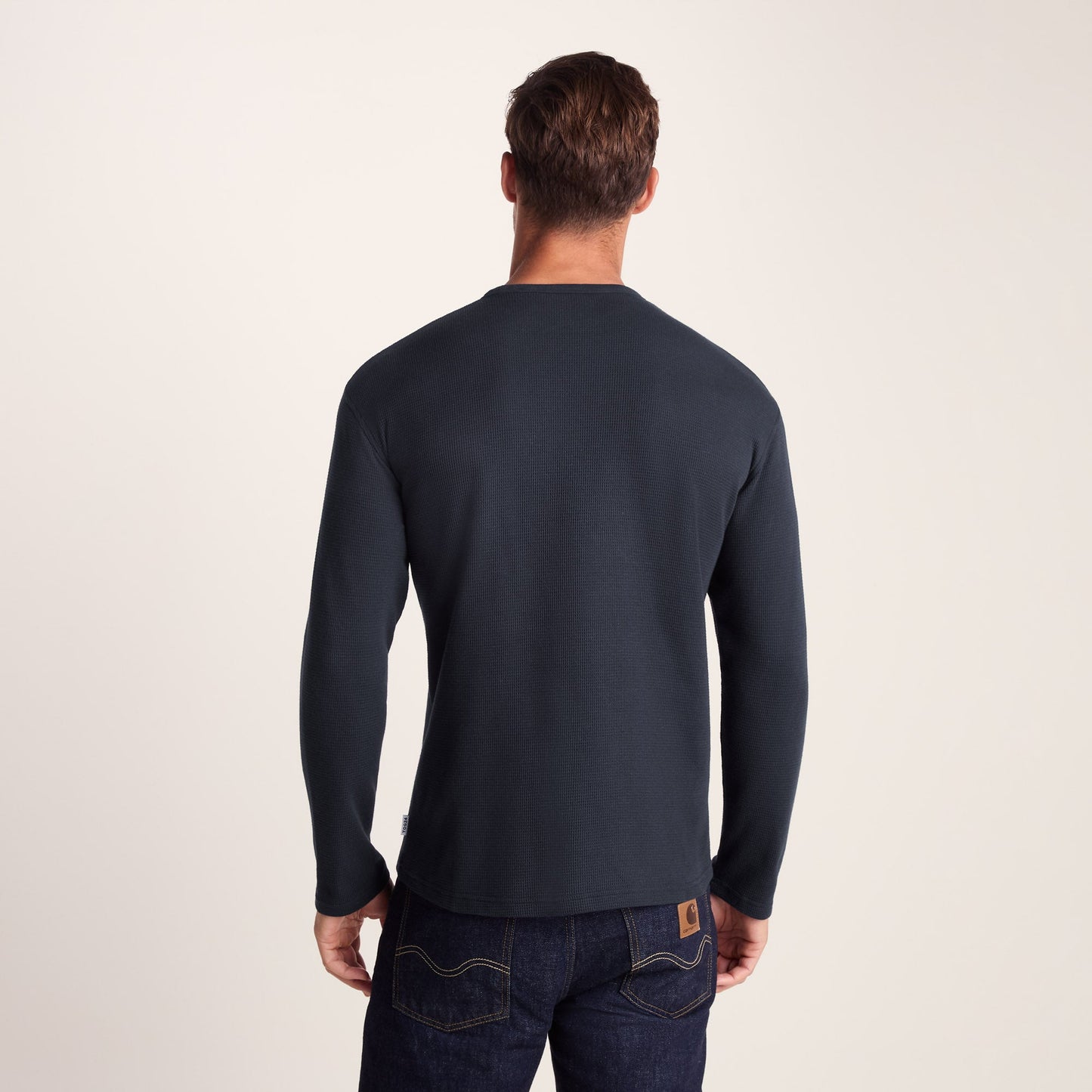 Ainsdale Mens Long Sleeve T-Shirt - Dark Indigo