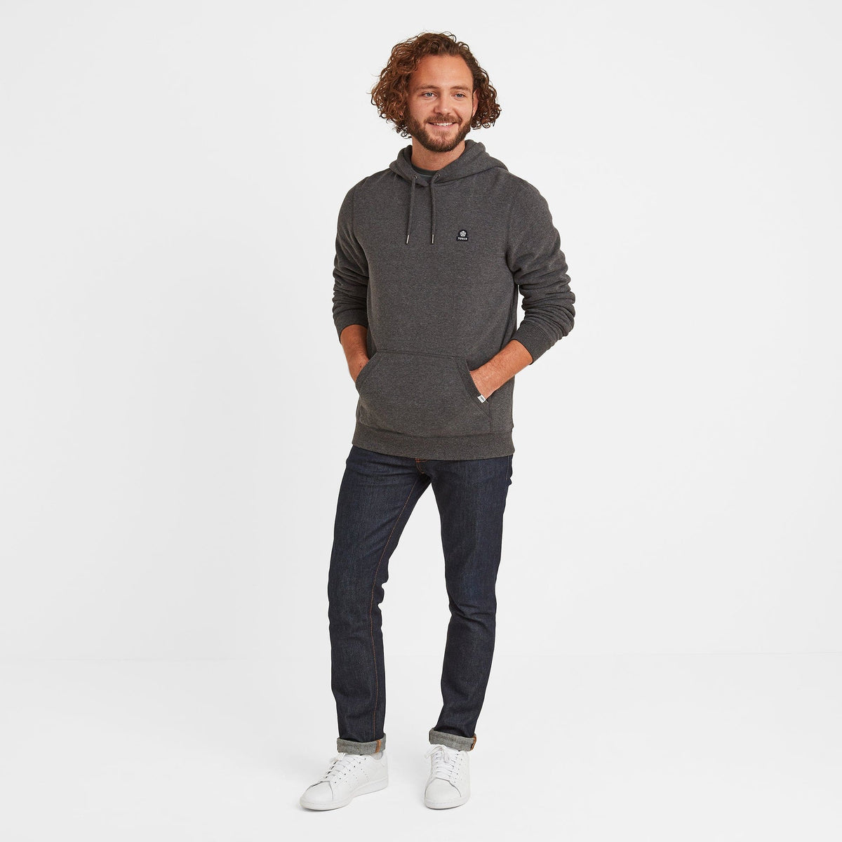 Akerman Mens Supersoft Hoody - Dark Grey Marl