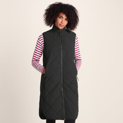 Anda Womens Shower Resistant Insulated Gilet - Black