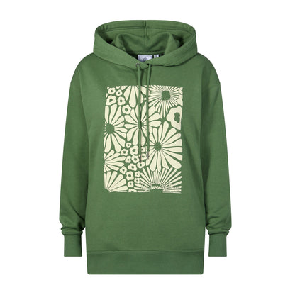 Aria Womens Supersoft Relaxed Fit Hoody - Dark Matcha