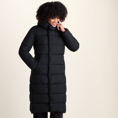Bartlett Womens Longline Insulated Padded Coat - Black