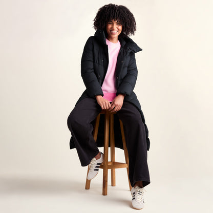 Bartlett Womens Longline Insulated Padded Coat - Black