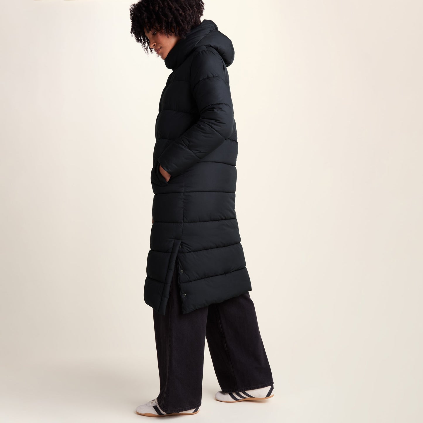 Bartlett Womens Longline Insulated Padded Coat - Black