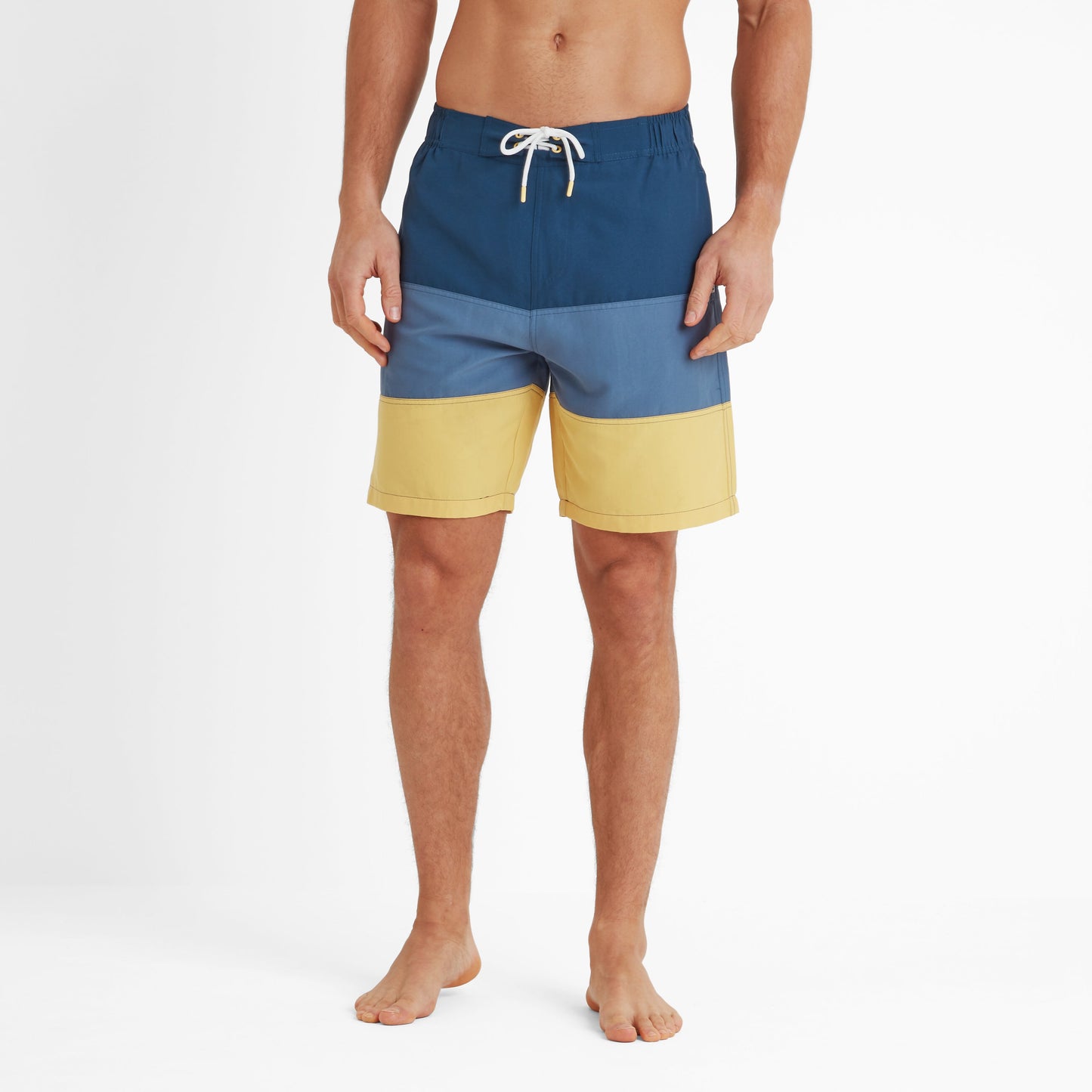 Bendon Mens Swimshorts - Inky Blue/Blue Dolphin/Sunflower