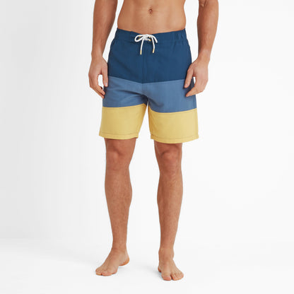Bendon Mens Swimshorts - Inky Blue/Blue Dolphin/Sunflower