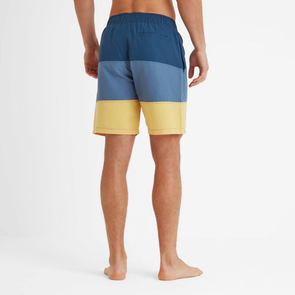 Bendon Mens Swimshorts - Inky Blue/Blue Dolphin/Sunflower