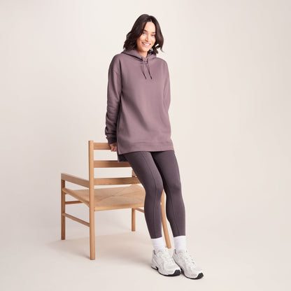 Betty Womens Longline Supersoft Hoody - Mauve