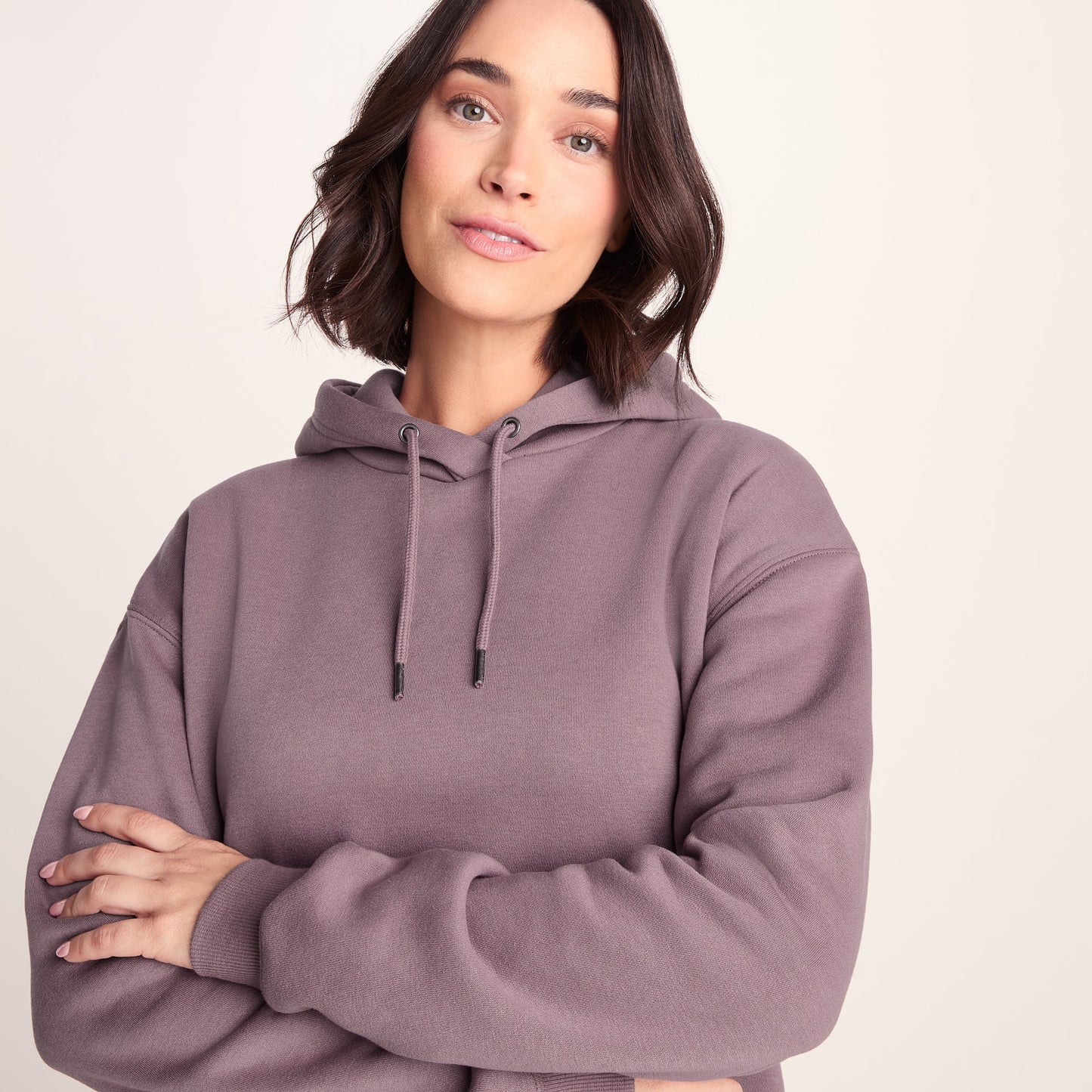 Betty Womens Longline Supersoft Hoody - Mauve