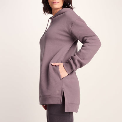 Betty Womens Longline Supersoft Hoody - Mauve
