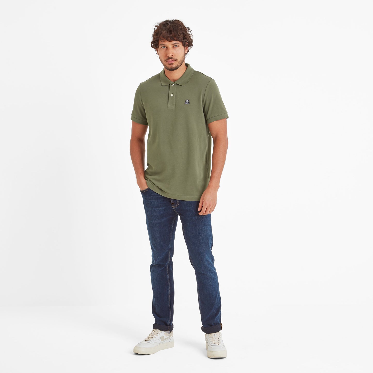 Braunton Mens 100% Cotton Pique Polo Shirt - Forage Green