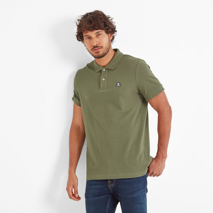 Braunton Mens 100% Cotton Pique Polo Shirt - Forage Green