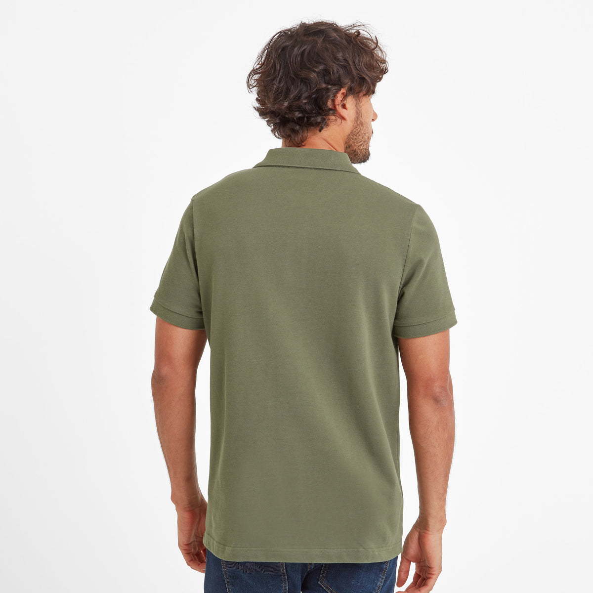 Braunton Mens 100% Cotton Pique Polo Shirt - Forage Green