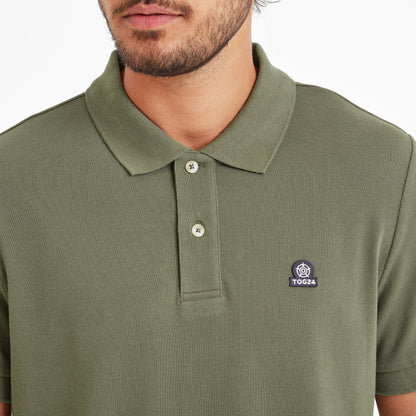 Braunton Mens 100% Cotton Pique Polo Shirt - Forage Green