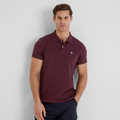 Braunton Mens 100% Cotton Pique Polo Shirt - Deep Port
