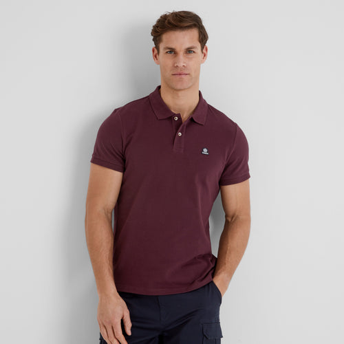 Braunton Mens 100% Cotton Pique Polo Shirt - Deep Port
