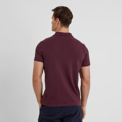 Braunton Mens 100% Cotton Pique Polo Shirt - Deep Port