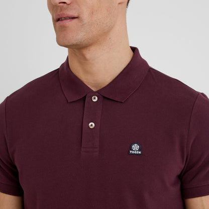 Braunton Mens 100% Cotton Pique Polo Shirt - Deep Port