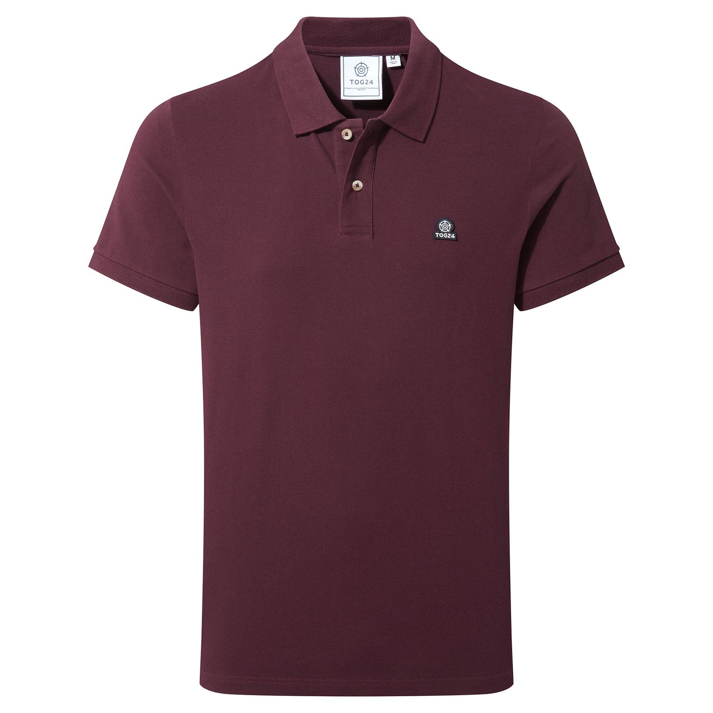 Braunton Mens 100% Cotton Pique Polo Shirt - Deep Port