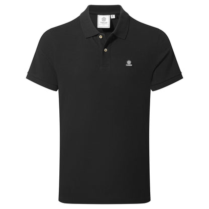 Braunton Mens 100% Cotton Pique Polo Shirt - Black