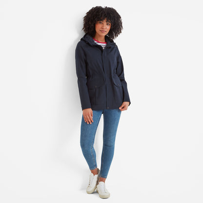 Burradon Womens Waterproof Jacket - Dark Indigo