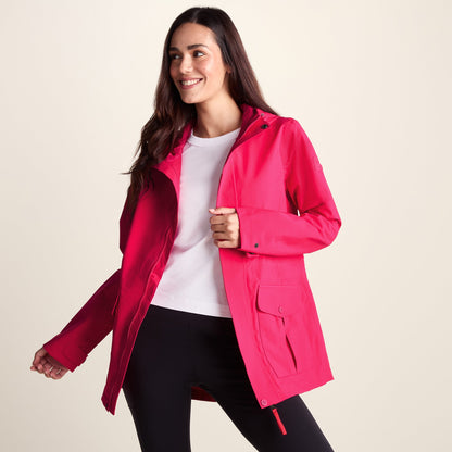 Burradon Womens Waterproof Jacket - Magenta Pink