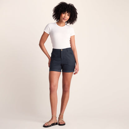 Canvey Womens Chino Shorts - Dark Indigo
