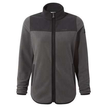 Carty Womens Colour Block Fleece Jacket - Washed Black/Black