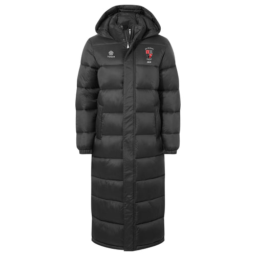 Old Brodleians Womens - Cautley Long Padded Shower Resistant Jacket Black