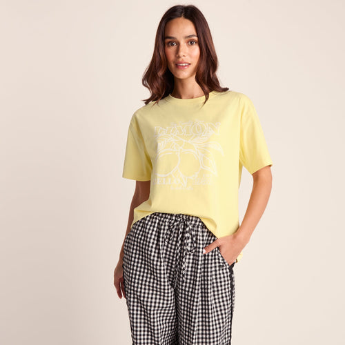 Cello Womens Relaxed Fit Premium Supersoft T-Shirt - Butter Yellow