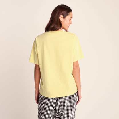 Cello Womens Relaxed Fit Premium Supersoft T-Shirt - Butter Yellow