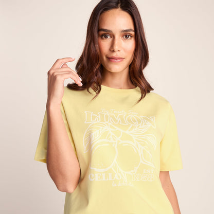 Cello Womens Relaxed Fit Premium Supersoft T-Shirt - Butter Yellow