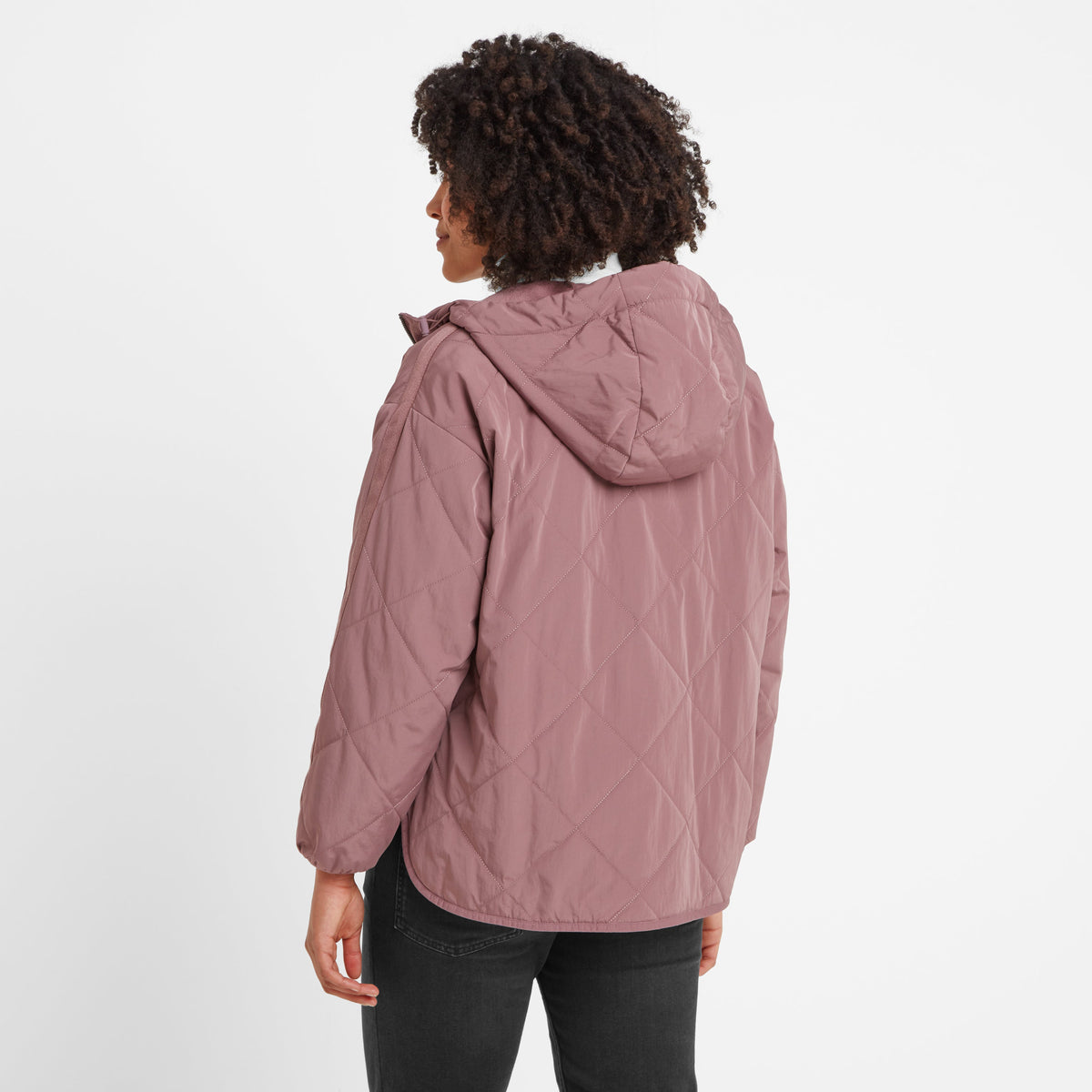 Corlae Womens Oversized Shower Resistant Insulated Jacket - Mauve