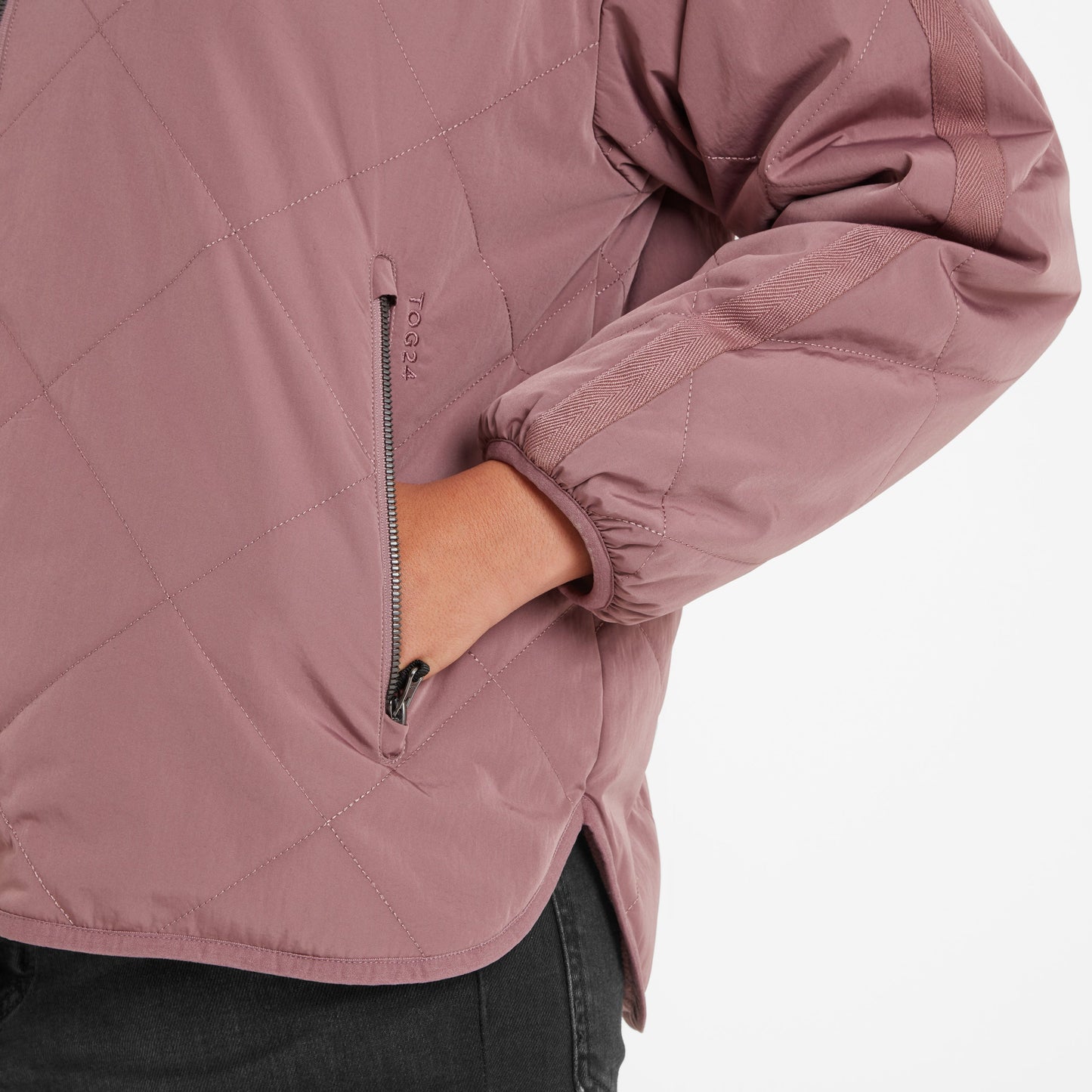 Corlae Womens Oversized Shower Resistant Insulated Jacket - Mauve