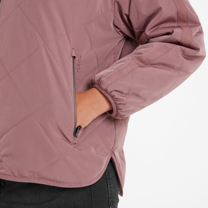 Corlae Womens Oversized Shower Resistant Insulated Jacket - Mauve