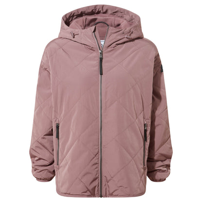 Corlae Womens Oversized Shower Resistant Insulated Jacket - Mauve