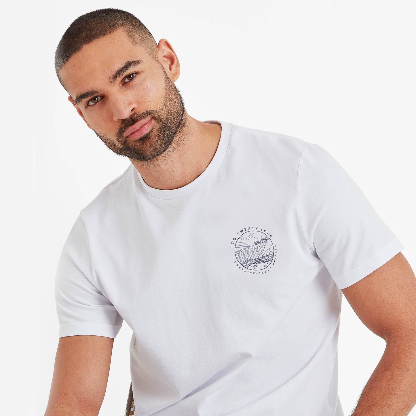 Country Mens T-Shirt - Optic White