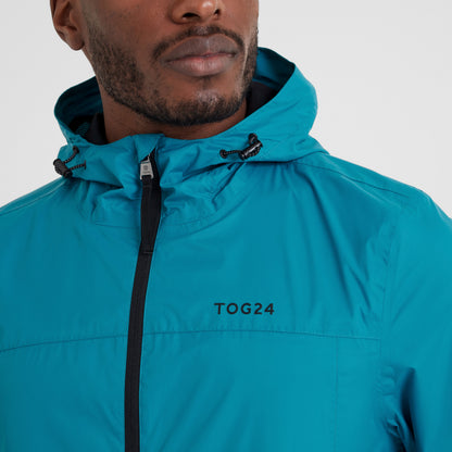 Craven Mens Waterproof Packaway Jacket - Mosaic Blue