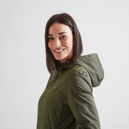 Craven Womens Waterproof Packaway Jacket - Khaki