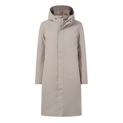 Dalton Womens Longline Waterproof Insulated Coat - Dark Taupe
