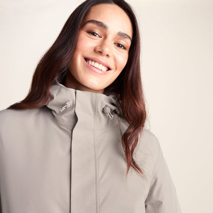 Dalton Womens Longline Waterproof Insulated Coat - Dark Taupe